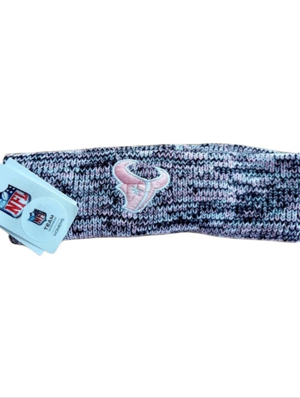 Houston Texans Womens Knit Headband Pink Black Embroidered Logo NFL New